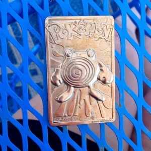 Pokemon gold plated card